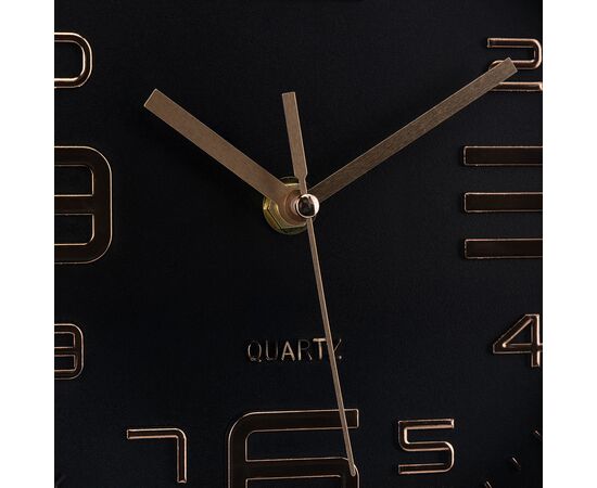 Часы "Меридиан", черно-золотые, 20 см, изображение 2 ᐒ купить на  ❤ Like7km.com.ua