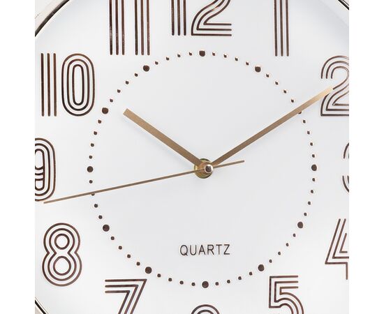 Часы "Голдник", бело-бронзовые, 30 см, изображение 2 ᐒ купить на  ❤ Like7km.com.ua