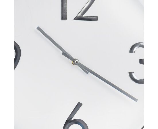 Часы "Эхо", бело-серебристые, 40 см, изображение 2 ᐒ купить на  ❤ Like7km.com.ua