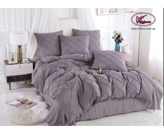 Сатиновая постель ромб 160х210, изображение 4 ᐒ купить на  ❤ Like7km.com.ua