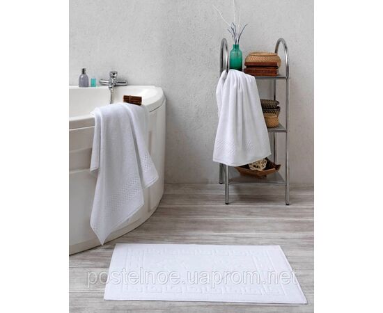 Белые банные махровые полотенца 450, изображение 3 ᐒ купить на  ❤ Like7km.com.ua
