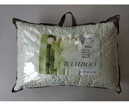 Подушка бамбук стьобана 70х70, изображение 4 ᐒ купить на  ❤ Like7km.com.ua