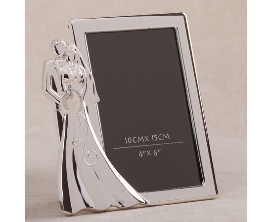 УЦЕНКА Фоторамка "Молодожены" (16*17 см) (Потертости, слезает краска, трещины на напылении), изображение 3 ᐒ купить на  ❤ Like7km.com.ua