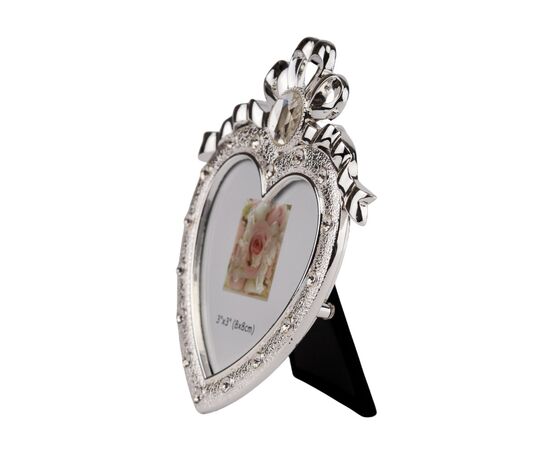 Фоторамка "Сердечко с бантиком" (11*12 см), изображение 2 ᐒ купить на  ❤ Like7km.com.ua