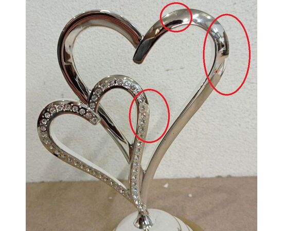 Два сердца (22 см), изображение 2 ᐒ купить на  ❤ Like7km.com.ua