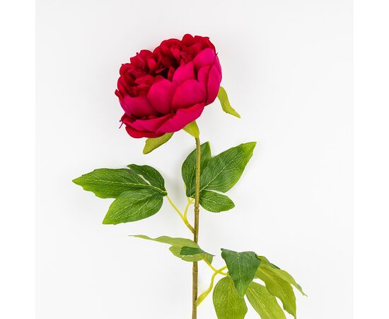 Искусственный пион с эффектом живого прикосновения, розовый, 60 см, изображение 3 ᐒ купить на  ❤ Like7km.com.ua