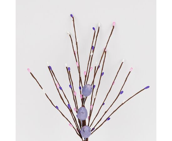 Пасхальная декоративная веточка с крашанками, 42 см, изображение 2 ᐒ купить на  ❤ Like7km.com.ua