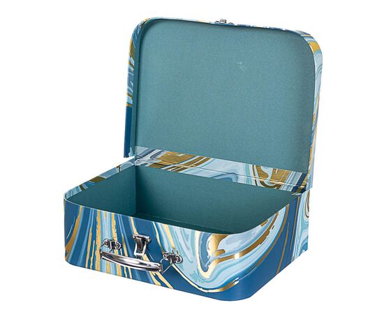 Набор с 3 коробок "Чемодан" синий, изображение 3 ᐒ купить на  ❤ Like7km.com.ua