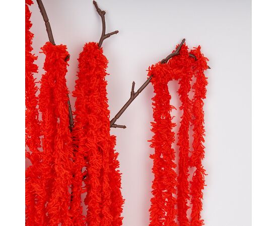Искусственная свисающая ветка "Амарант", красная, 120 см, изображение 3 ᐒ купить на  ❤ Like7km.com.ua