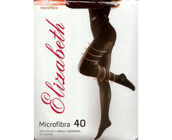 Колготки Elizabeth 40 den microfibre Nero р.3 (00122) | 5 шт., изображение 2 ᐒ купить на  ❤ Like7km.com.ua