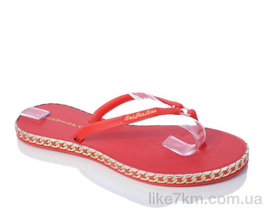 Шлепанцы женские Лето N211 red (8 пар р.36-41) "Inblue" оптом со склада 7км ᐒ купить на  ❤ Like7km.com.ua
