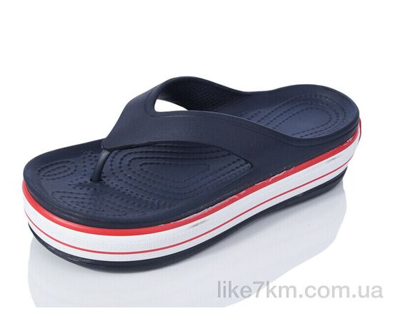 Шлепанцы женские Лето N508 navy-red (6 пар р.37-40) "Inblue" оптом со склада 7км ᐒ купить на  ❤ Like7km.com.ua