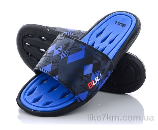 Шлепанцы мужские Лето R021 (w43) blue-black (6 пар р.40-45) "Obuvok" оптом со склада 7км ᐒ купить на  ❤ Like7km.com.ua