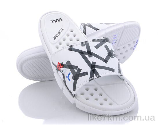 Шлепанцы мужские Лето R023  white (6 пар р.40-45) "Obuvok" оптом со склада 7км ᐒ купить на  ❤ Like7km.com.ua