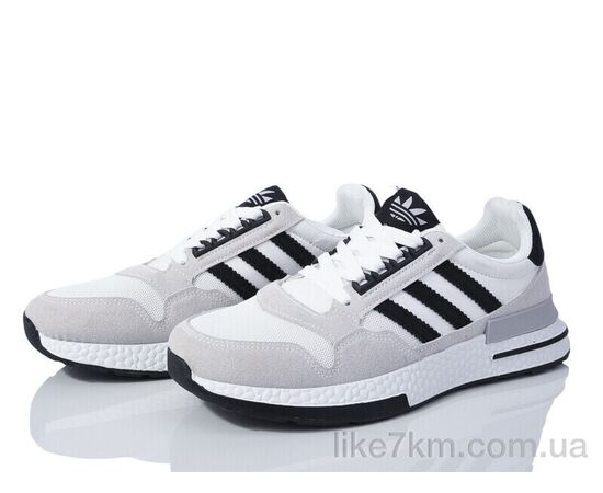 Кроссовки мужские Весна/Осень HD15(182-35) white-black (8 пар р.40-44) "Violeta" оптом со склада 7км ᐒ купить на  ❤ Like7km.com.ua
