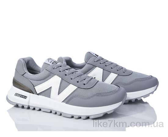 Кроссовки мужские Весна/Осень HD35(149-16) grey-white (8 пар р.40-45) "Violeta" оптом со склада 7км ᐒ купить на  ❤ Like7km.com.ua