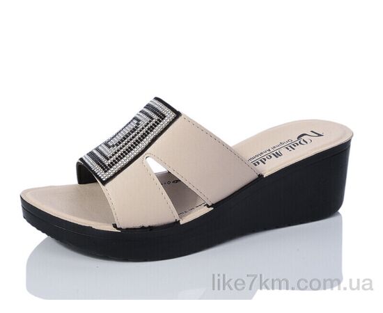 Шлепанцы женские Лето 0970A beige (6 пар р.36-40) "Sali-2" оптом со склада 7км ᐒ купить на  ❤ Like7km.com.ua