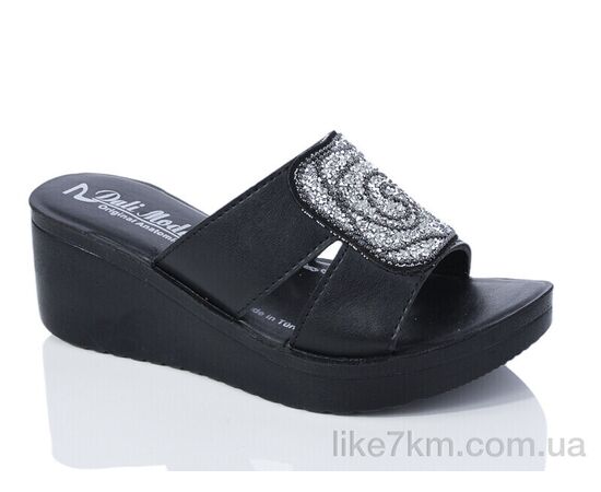 Шлепанцы женские Лето 0970D black (6 пар р.36-40) "Sali-2" оптом со склада 7км ᐒ купить на  ❤ Like7km.com.ua
