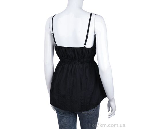 Блузка Лето 506 (08881) black (3 шт. р.S-L) "Obuvok" оптом со склада 7км, изображение 2 ᐒ купить на  ❤ Like7km.com.ua