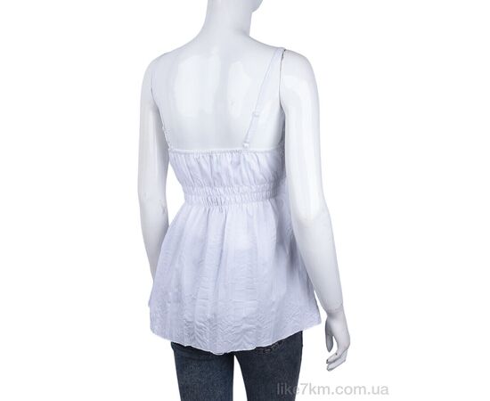 Блузка Лето 506 (08883) white (3 шт. р.S-L) "Obuvok" оптом со склада 7км, изображение 2 ᐒ купить на  ❤ Like7km.com.ua