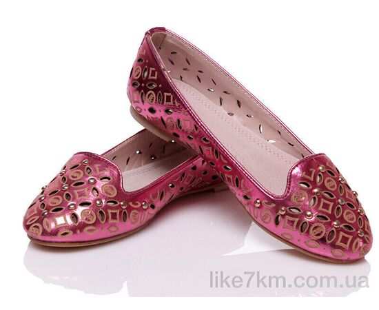 Балетки детские на девочку Лето Prime SHH-L-14262 PINK (6 пар р.32-37) "Prime-Opt" оптом со склада 7км ᐒ купить на  ❤ Like7km.com.ua