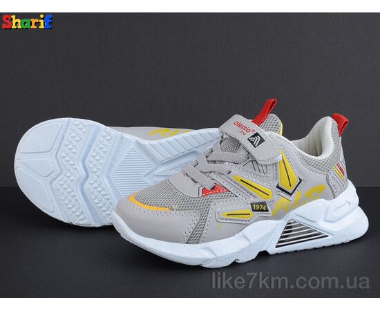 Детские кроссовки Весна/Осень 049 grey-red (26-30) (8 пар р.26-30) "Sharif" оптом со склада 7км, изображение 2 ᐒ купить на  ❤ Like7km.com.ua