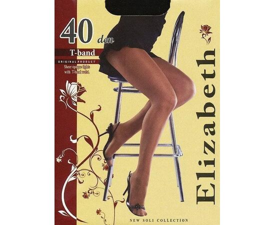 Колготки Elizabeth 40 den t-band Nero р.2 (00116) | 5 шт., изображение 2 ᐒ купить на  ❤ Like7km.com.ua