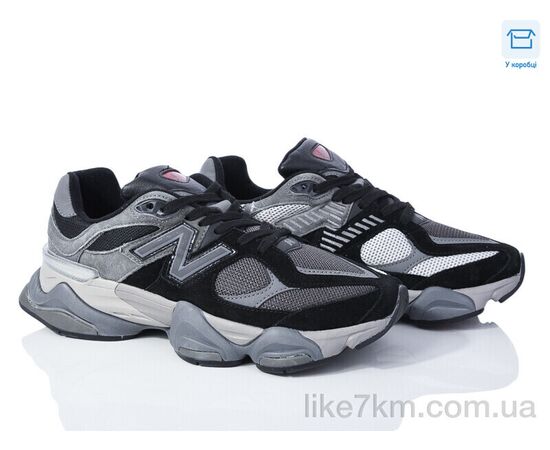 Кроссовки мужские Весна/Осень HD2(9060-2) black-grey (8 пар р.40-45) "Violeta" оптом со склада 7км, изображение 2 ᐒ купить на  ❤ Like7km.com.ua