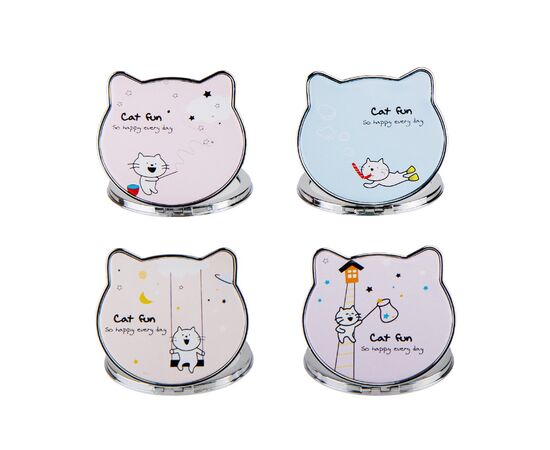 Косметическое зеркальце  "Cat fun", 8 см ᐒ купить на  ❤ Like7km.com.ua