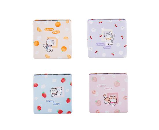 Косметическое зеркальце  "Cherry meow", 6 см ᐒ купить на  ❤ Like7km.com.ua