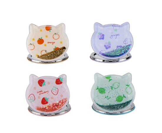Косметическое зеркальце  "Glitter", 7,5 см ᐒ купить на  ❤ Like7km.com.ua