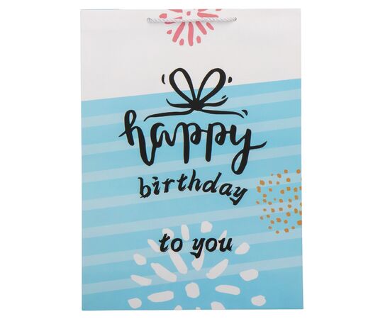 Подарочный пакет "Birthday girl", 31*42 см * Рандомный выбор дизайна ᐒ купить на  ❤ Like7km.com.ua