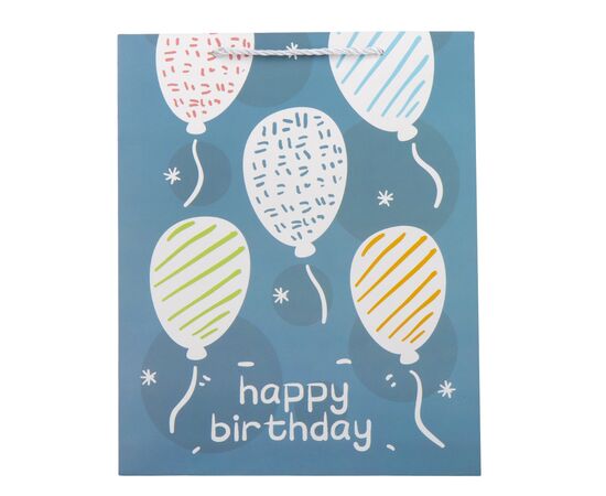 Подарочный пакет "Birthday", 26*32 см * Рандомный выбор дизайна ᐒ купить на  ❤ Like7km.com.ua