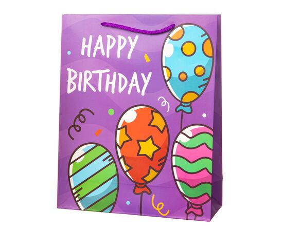 Подарочный пакет "Birthday gifts" 31 * 12 * 40 ᐒ купить на  ❤ Like7km.com.ua