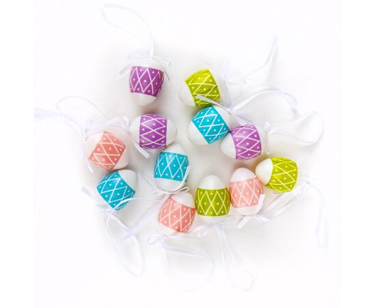 Набор мини крашенок "Easter", 12 шт. ᐒ купить на  ❤ Like7km.com.ua