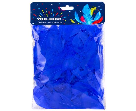 Декоративные перья, синие YOO-HOO! ᐒ купить на  ❤ Like7km.com.ua