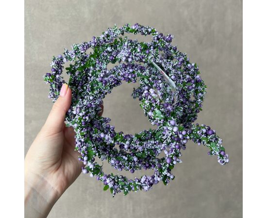 Гирлянда из искусственной зелени "Лаванда", 3 м ᐒ купить на  ❤ Like7km.com.ua